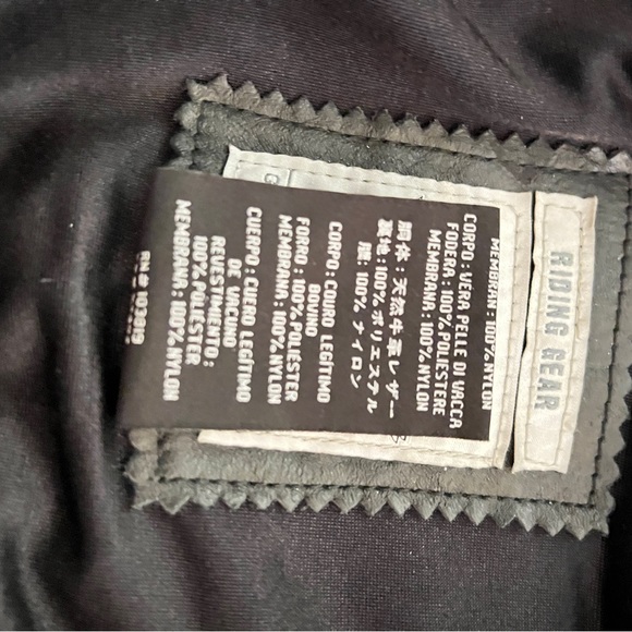 Genuine Leather Harley Davidson Riding Biker Jacket with Embroidery Orange Black - Picture 3 of 7